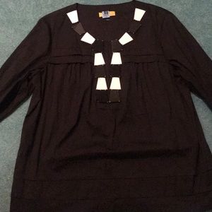 Soca by St. John black fashion top with jewels